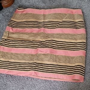 Striped Pink and Tan Skirt
